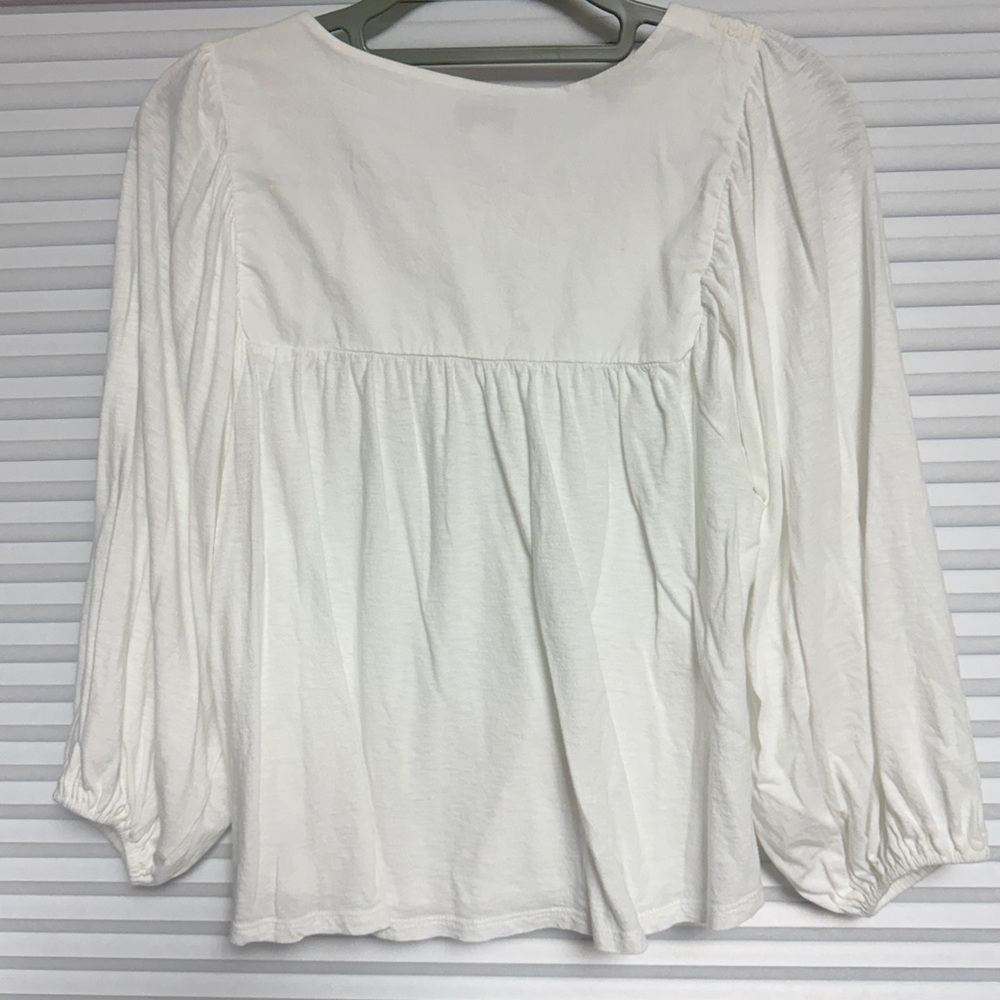 Lucky Brand Embroidered Cotton Top - Picture 2 of 8